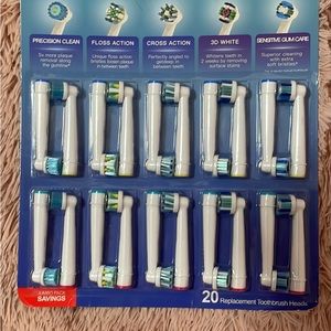 20 pcs Replacement toothbrush heads